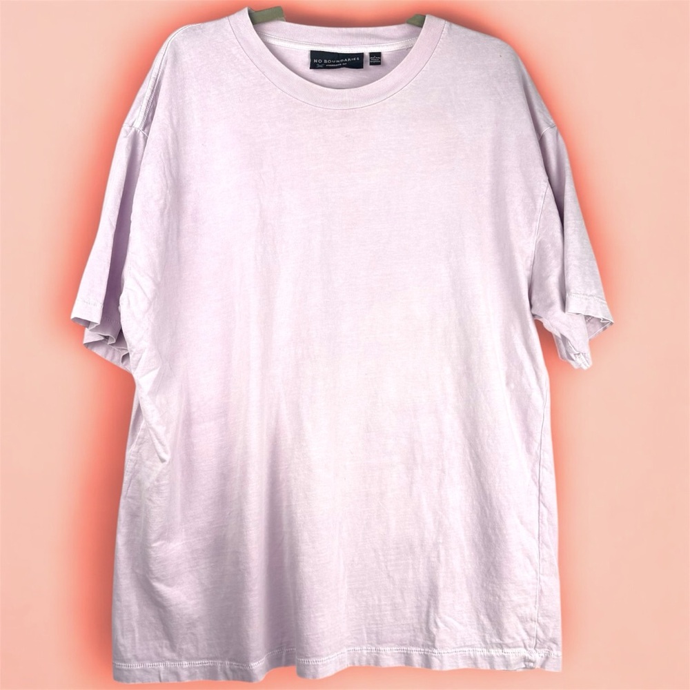 VTG Single-stitch No Boundaries Purple Short Sleeve Tee Oversized Fit L - Picture 3 of 9